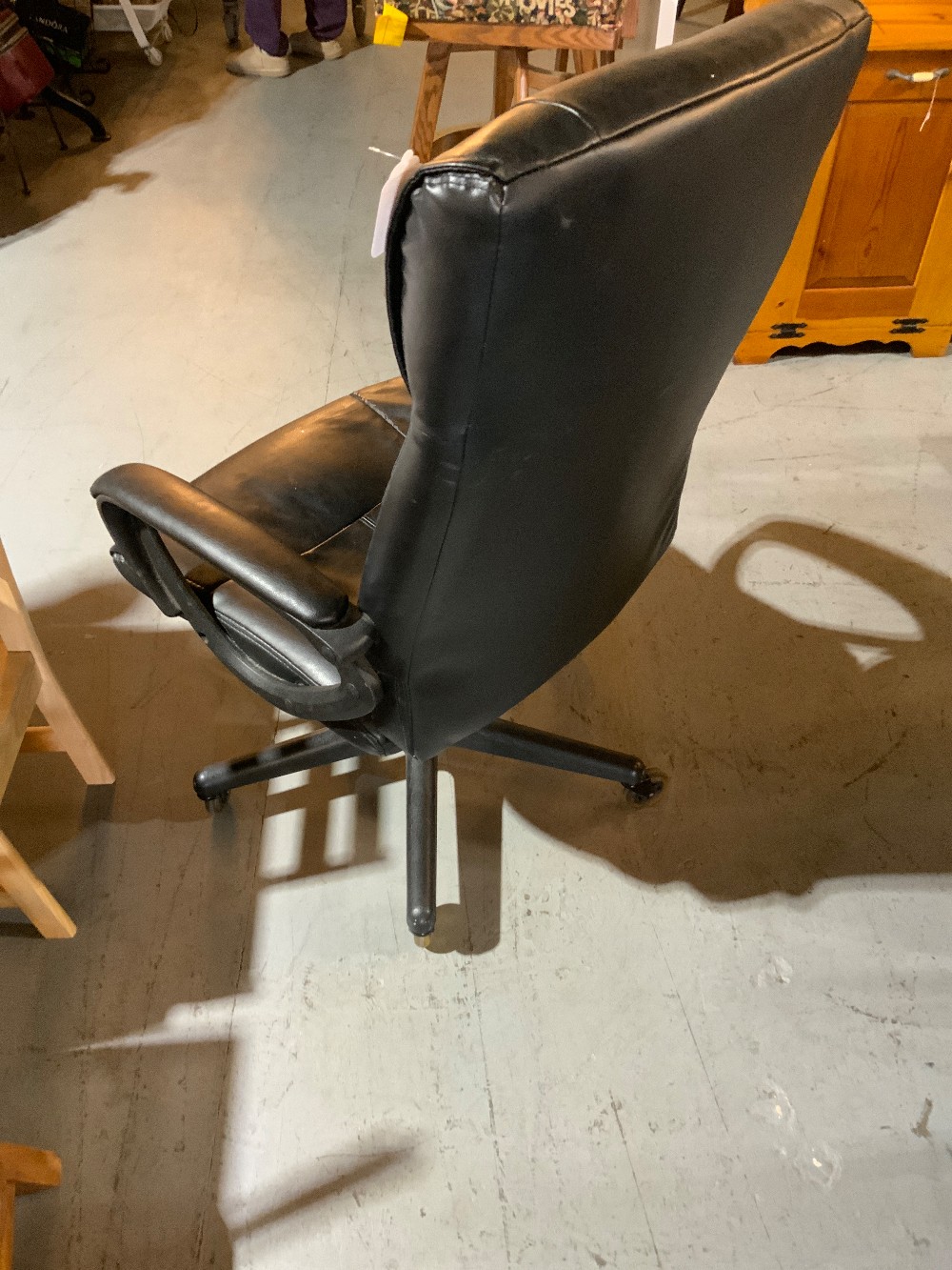 Black Leather Office Chair