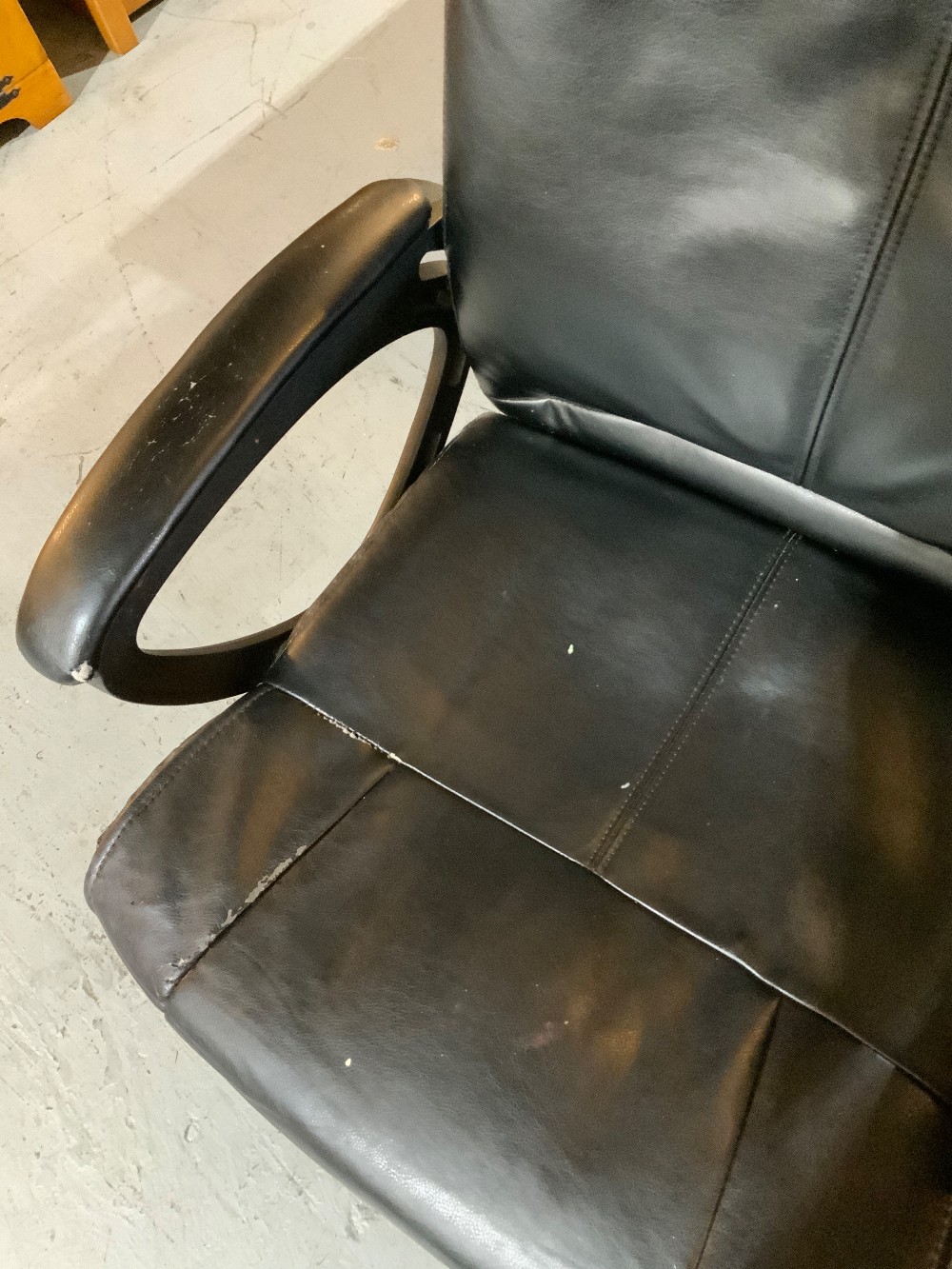 Black Leather Office Chair