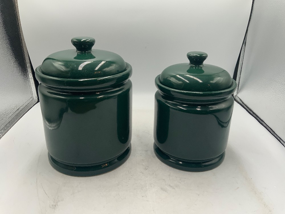 Green Canisters - Set of 4
