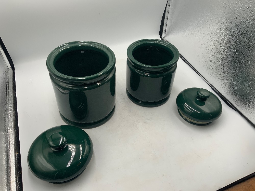 Green Canisters - Set of 4