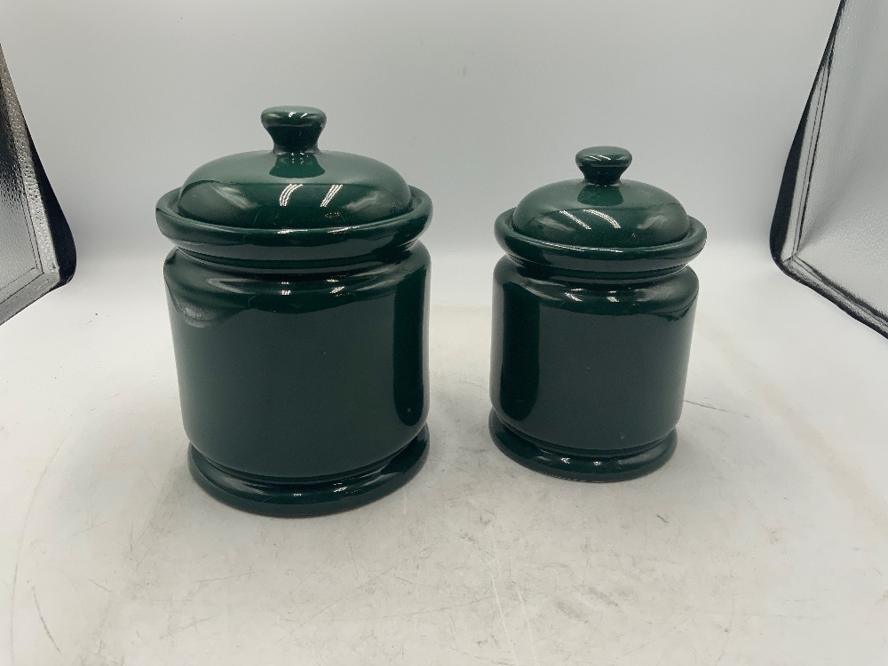Green Canisters - Set of 4