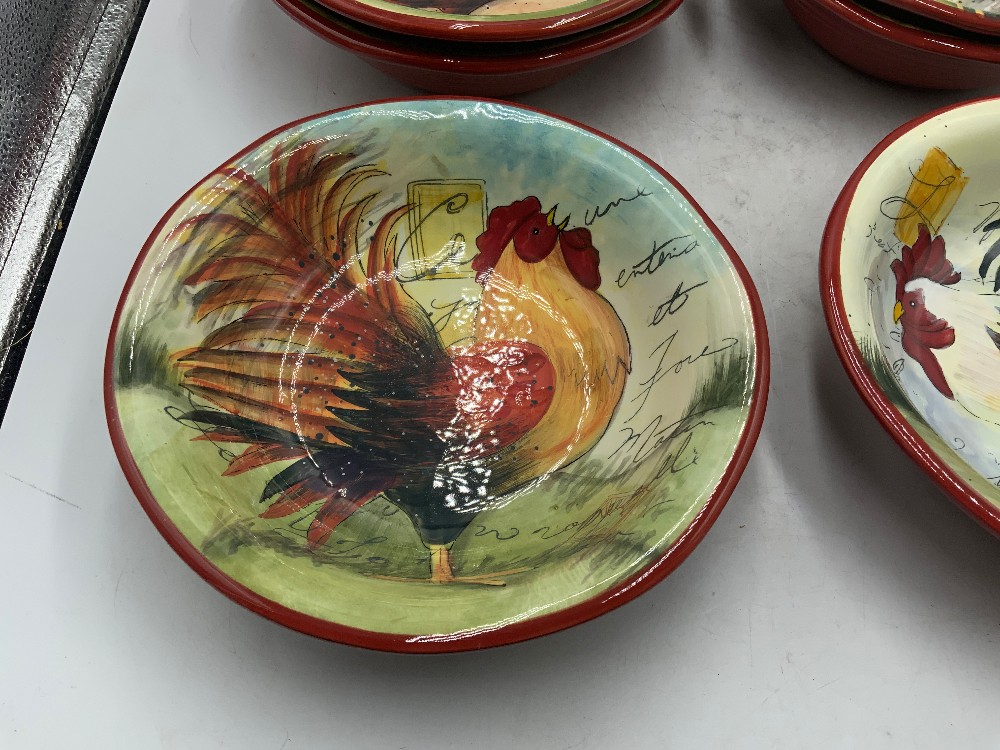 Certified Int Rooster Bowls Set of 6