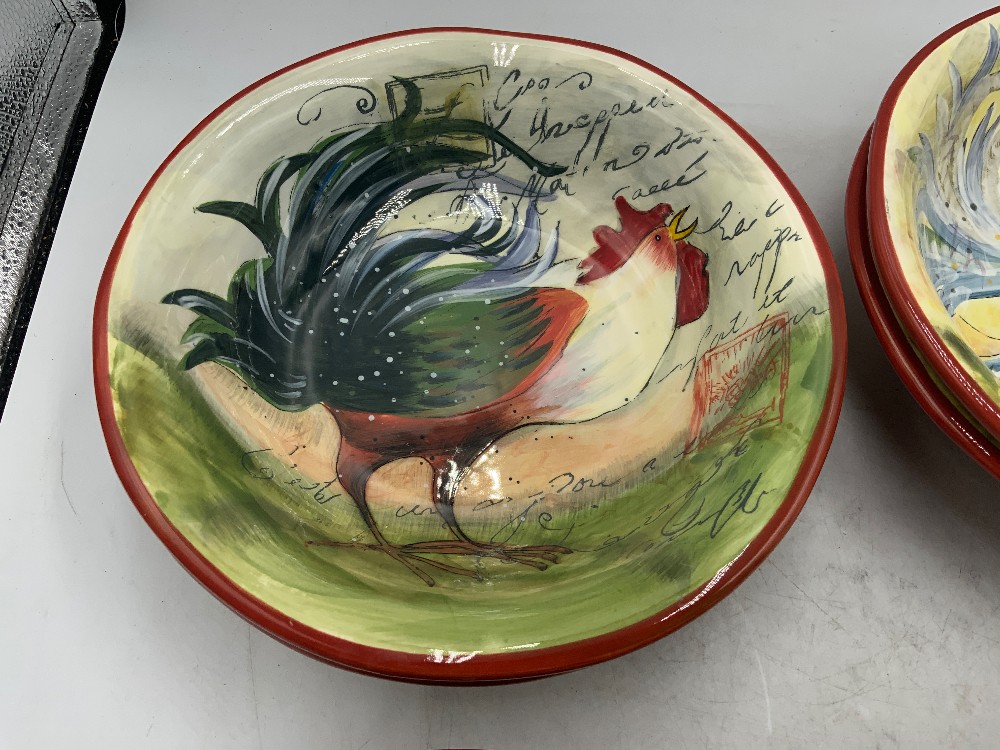 Certified Int Rooster Bowls Set of 6