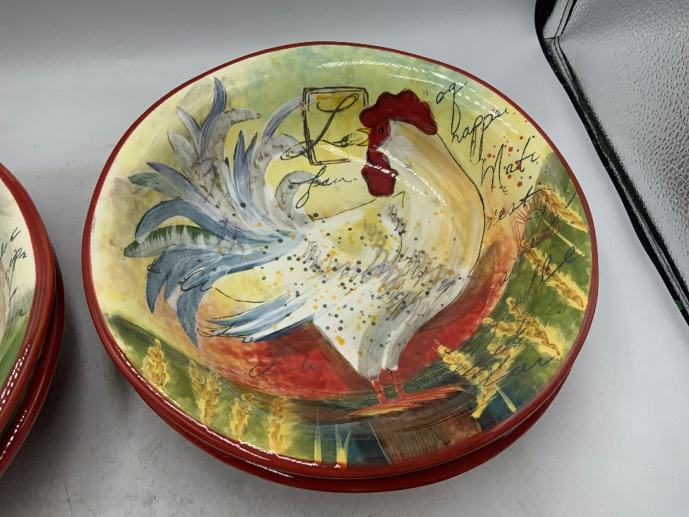 Certified Int Rooster Bowls Set of 6