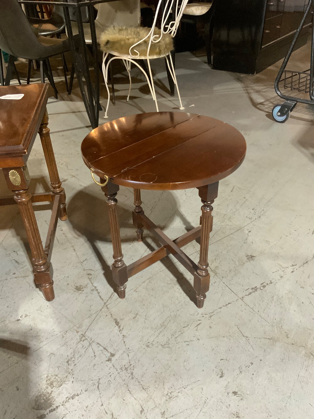 Dark Wood Nesting  Accent Table