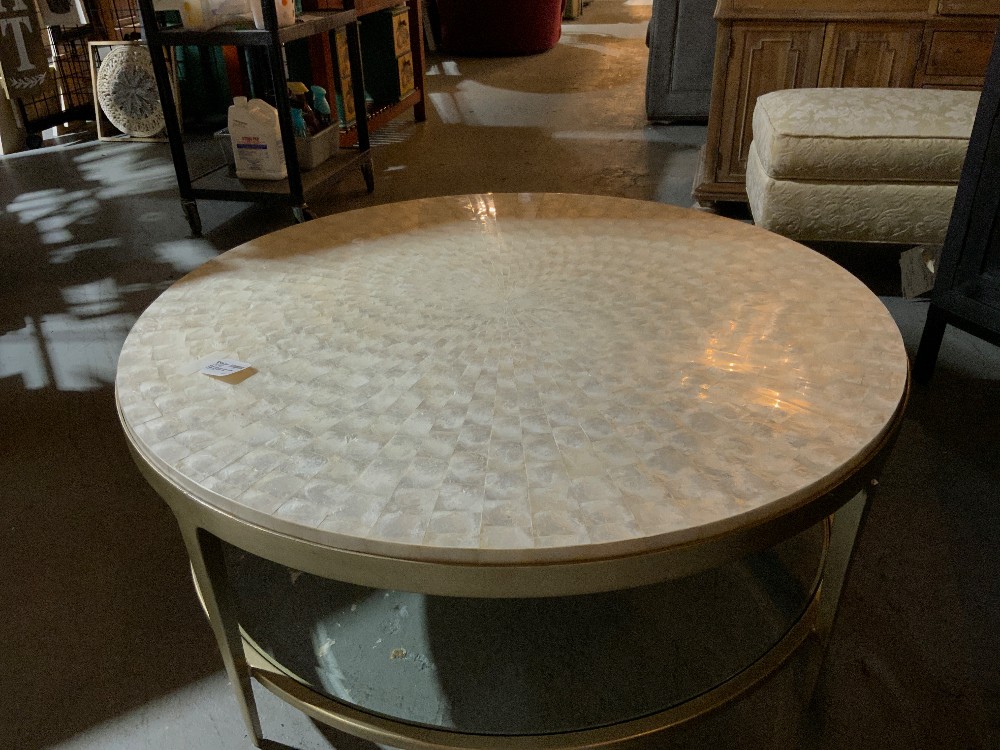 NEW Lexington Gold Coffee Table w/ Marble Top