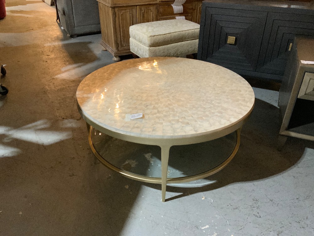 NEW Lexington Gold Coffee Table w/ Marble Top
