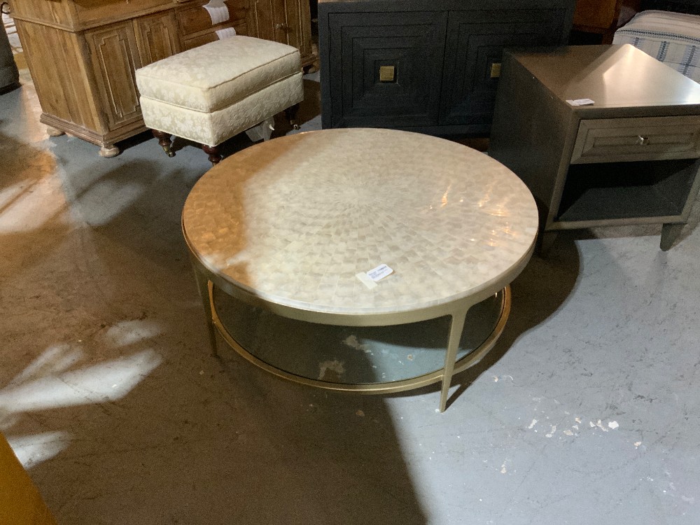 NEW Lexington Gold Coffee Table w/ Marble Top