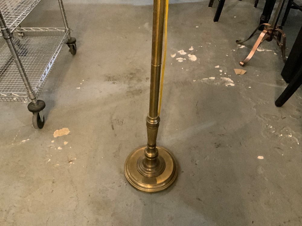 Brass Floor Lamp with Shade