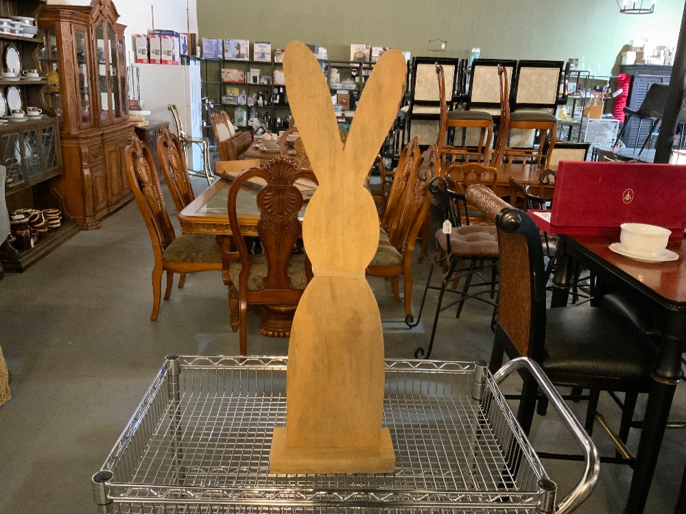Large Wood Block Bunny