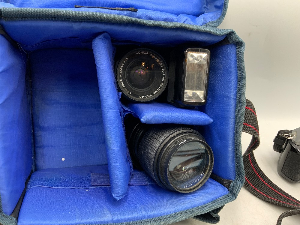 Vintage Konica FT-1 Moter Camera in BAg