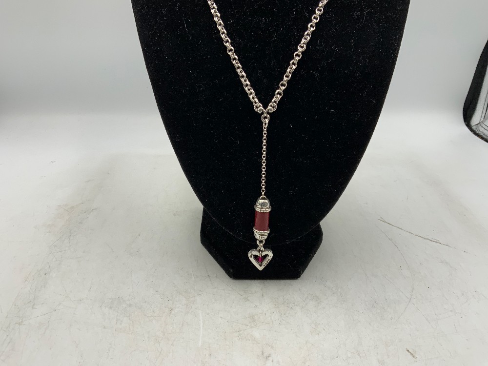 Brighton Silver plated Heart Strong Necklace