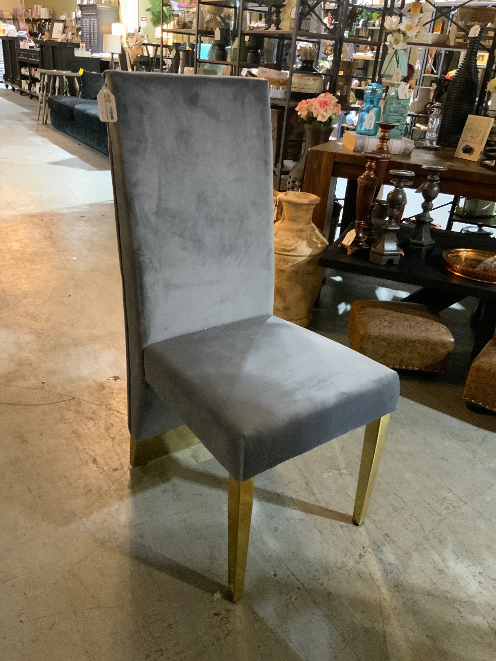 NEW Gold + Grey Dining Chairs