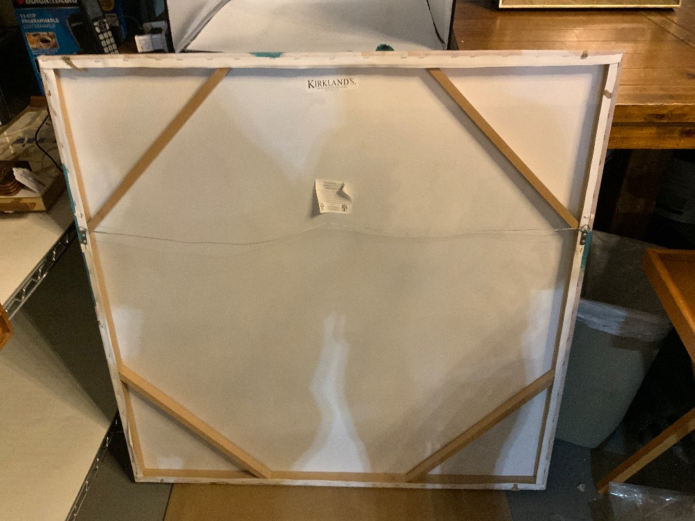 Lg Blue Flower Canvas