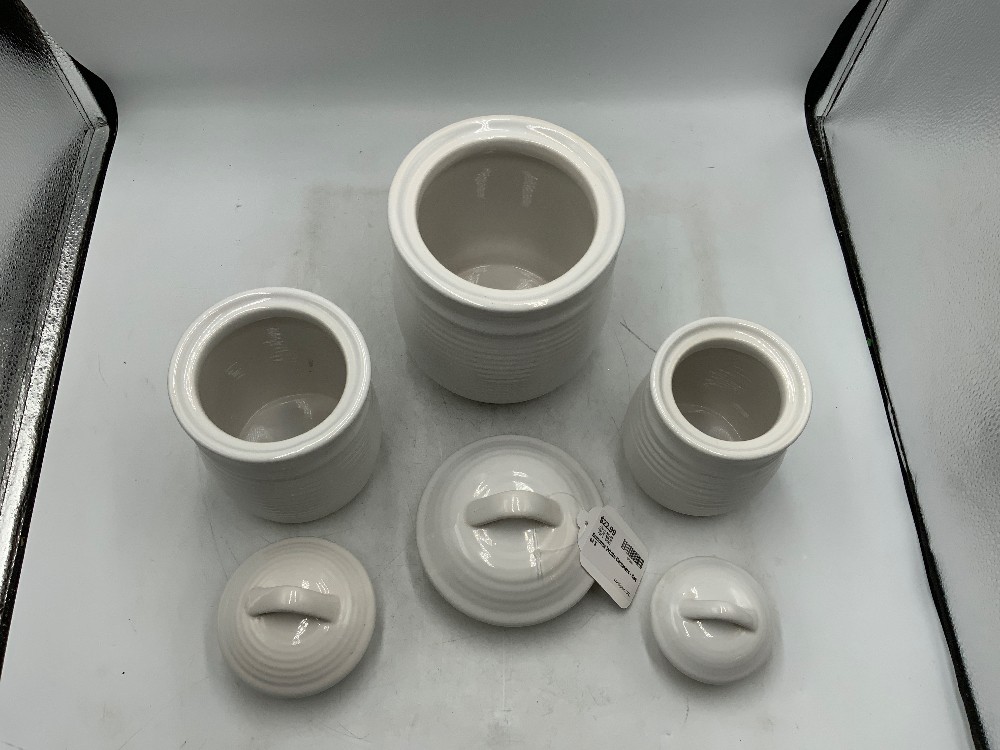 Sonoma White Canisters - Set of 3