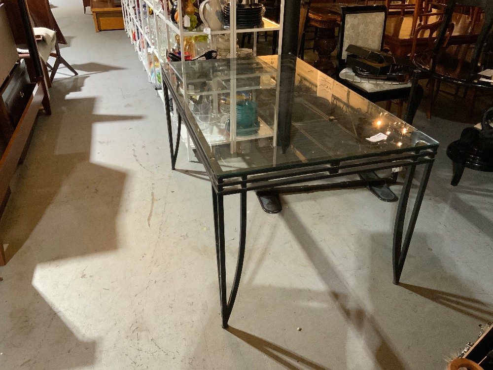 Glass Top Dining Table