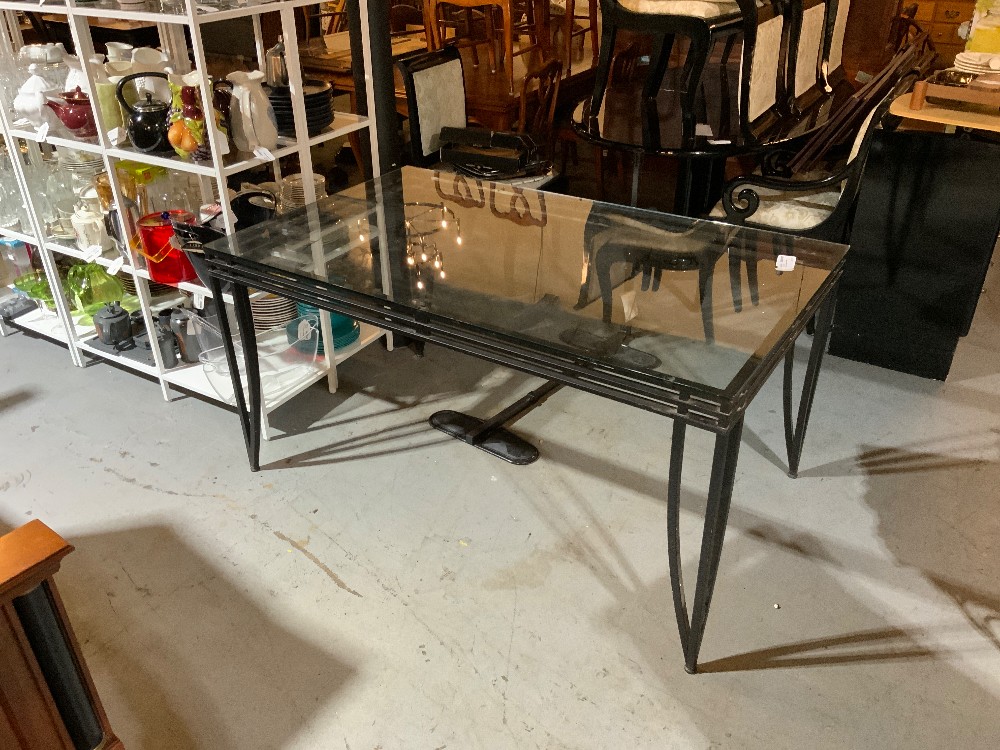 Glass Top Dining Table