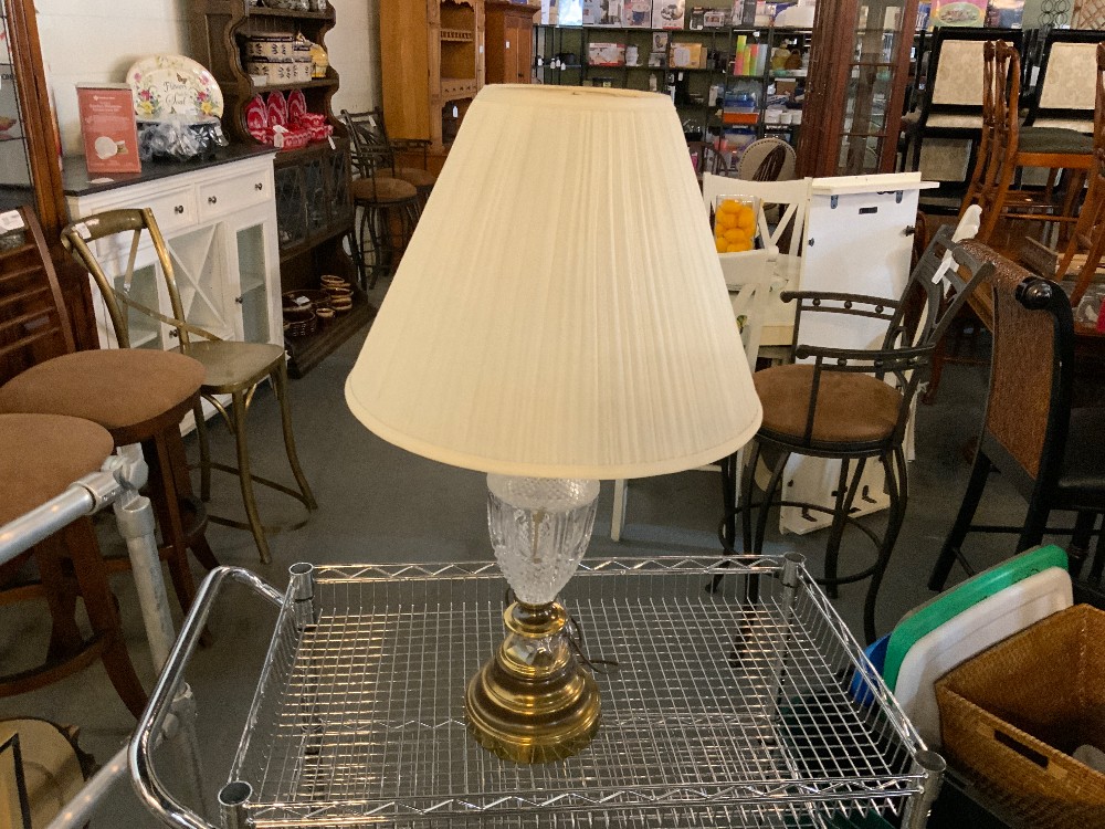 Crystal / Gold Lamp