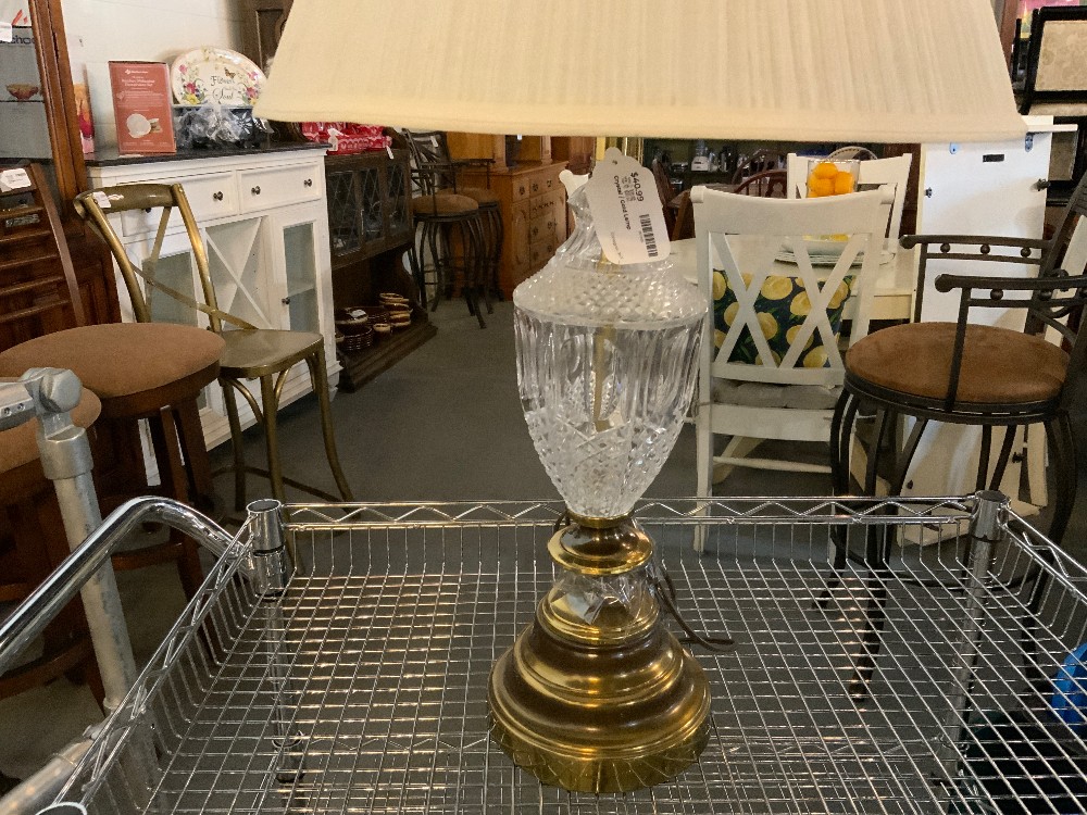 Crystal / Gold Lamp