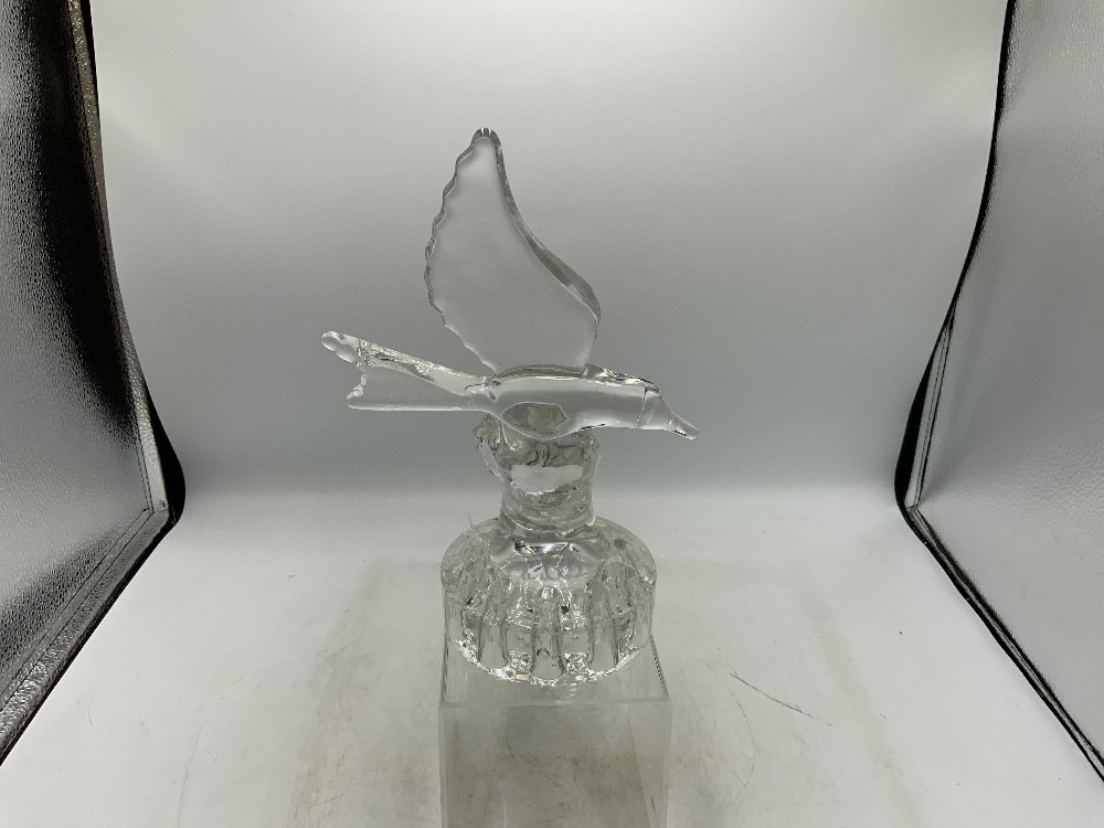 Cambridge Glass Bird Floral Frog