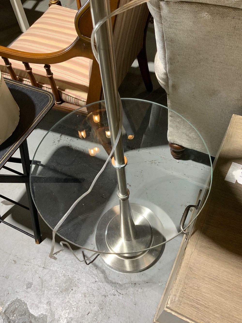 Floor Lamp with Table