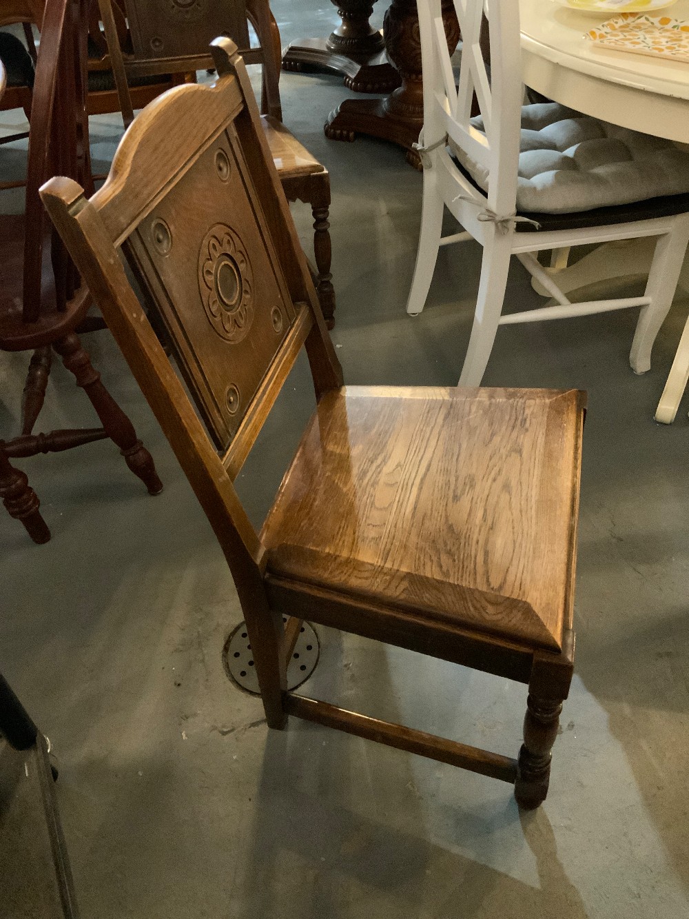 Set of 4 Wood Dining Chairs