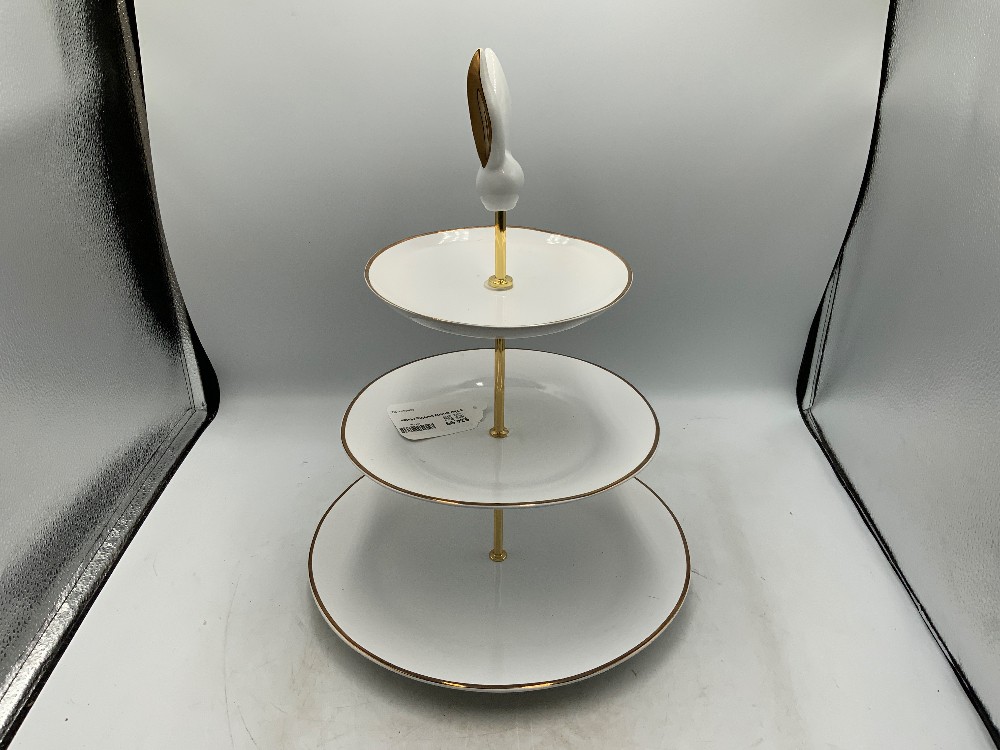 3 Tier Bunny Serving Plates