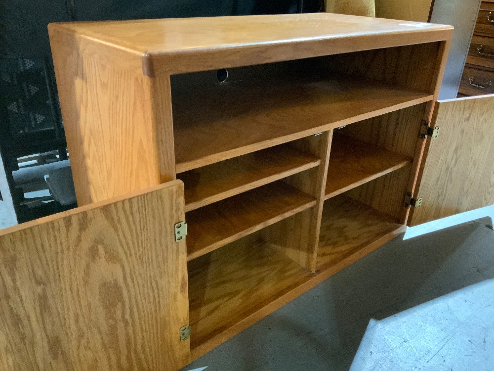 Wood Tv Stand w/ Doors