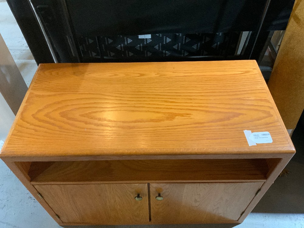 Wood Tv Stand w/ Doors