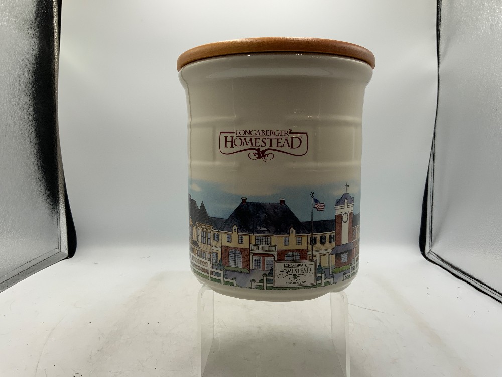 Longaberger Lg Crock w/ Lid