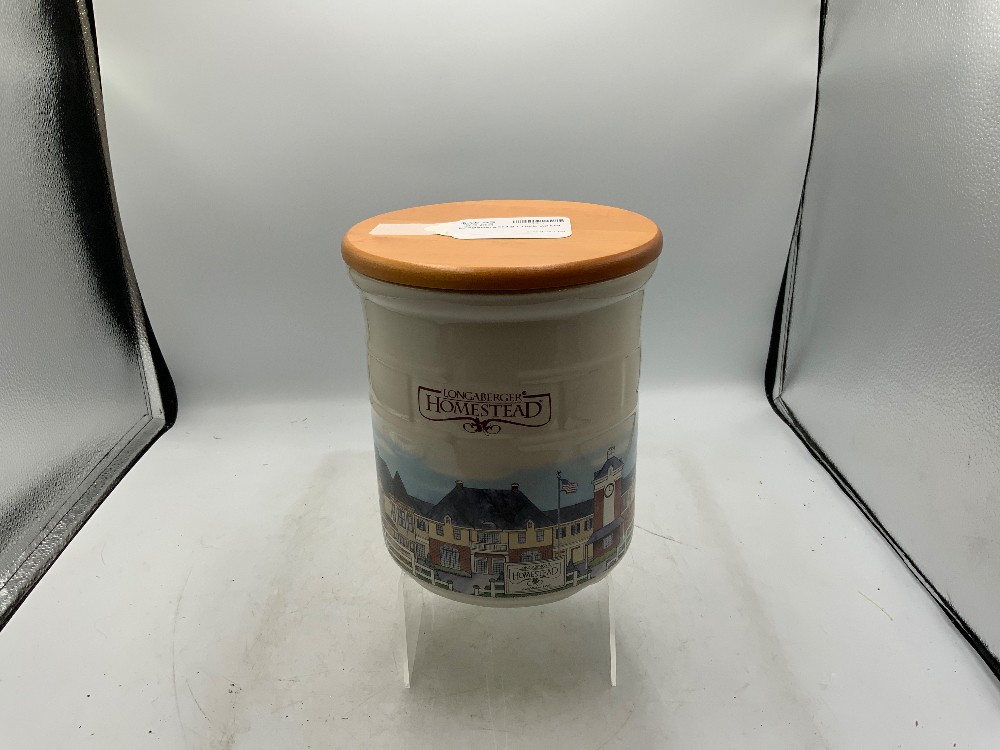 Longaberger Lg Crock w/ Lid