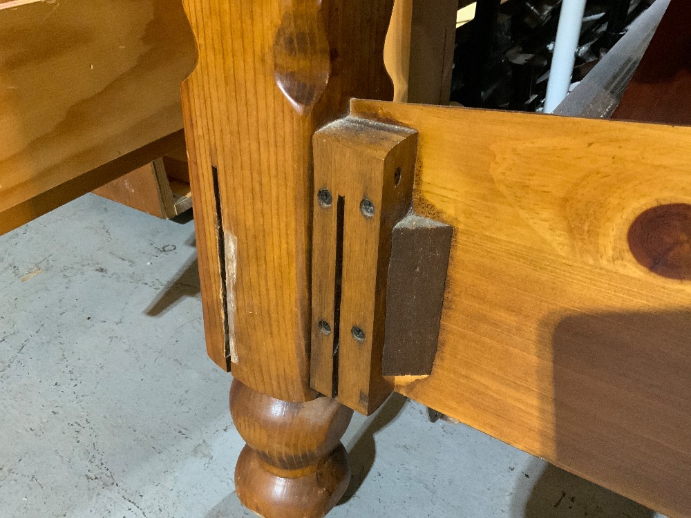 Wood Queen size Headboard Footboard and Rails