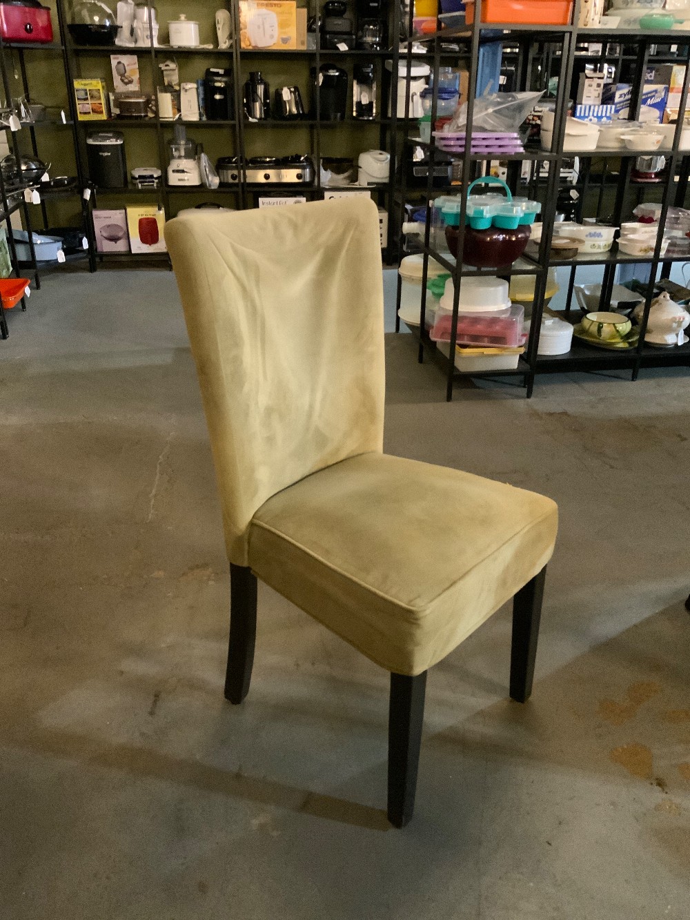 Green Slip Cover Dining Chairs