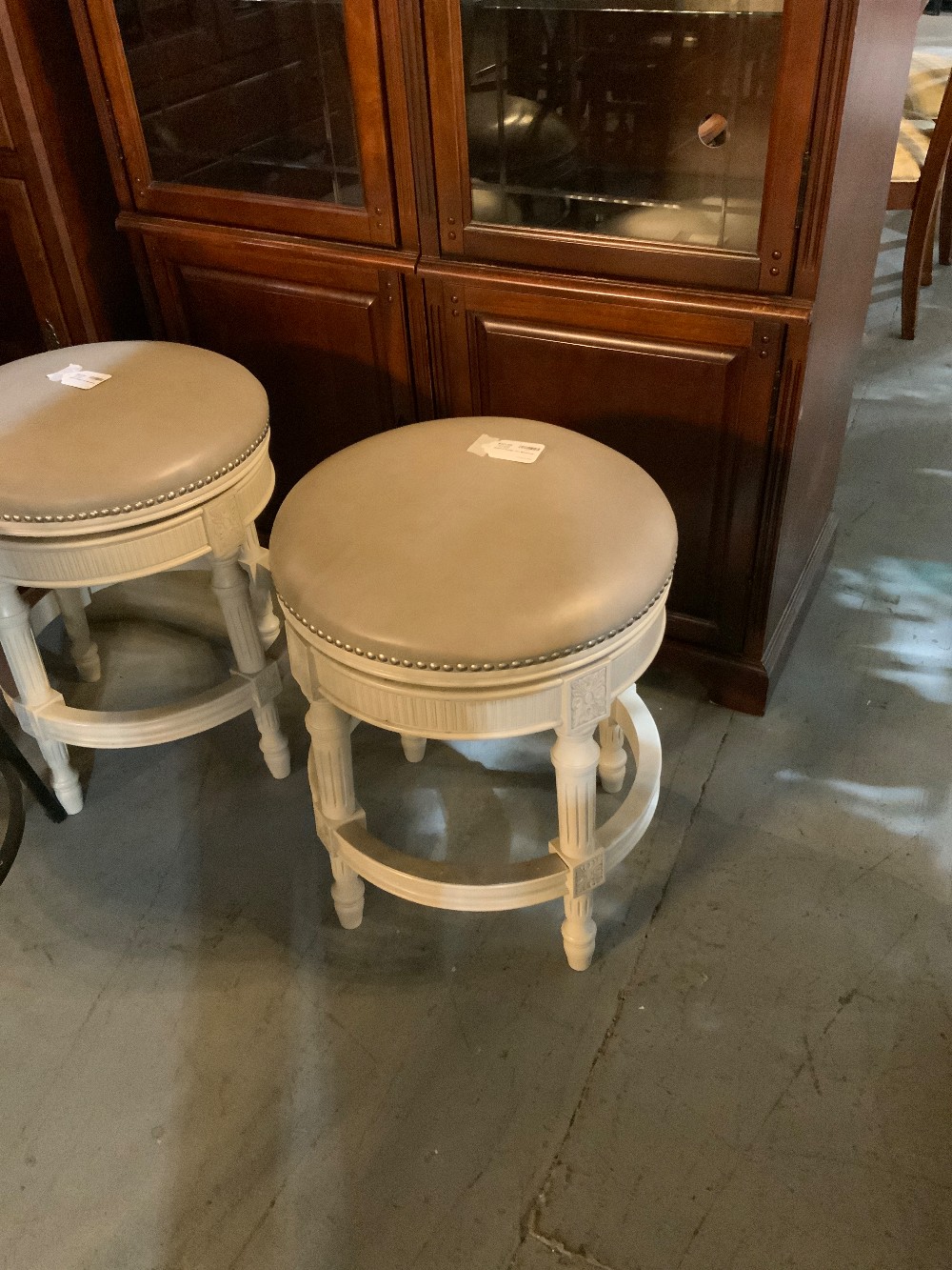 Ballard Design Tan Barstools