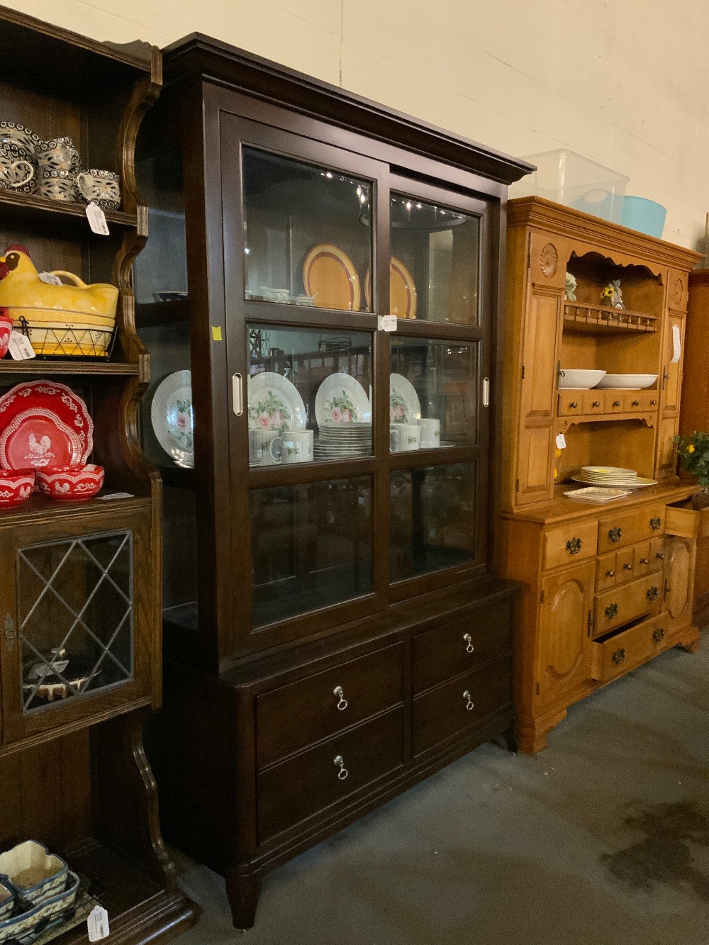 Kincaid Dark Wood Hutch W/ Doors