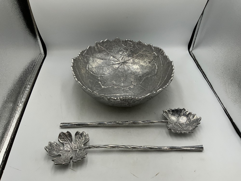 Martha Stewart Salad Bowl / Untensil Set