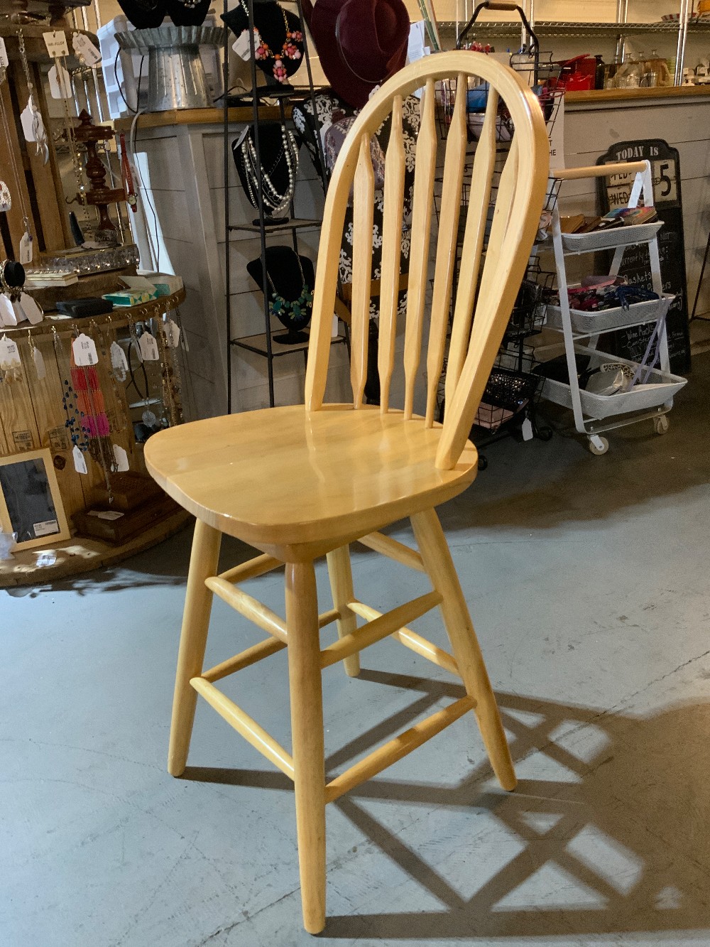 Swivel wood Barstool