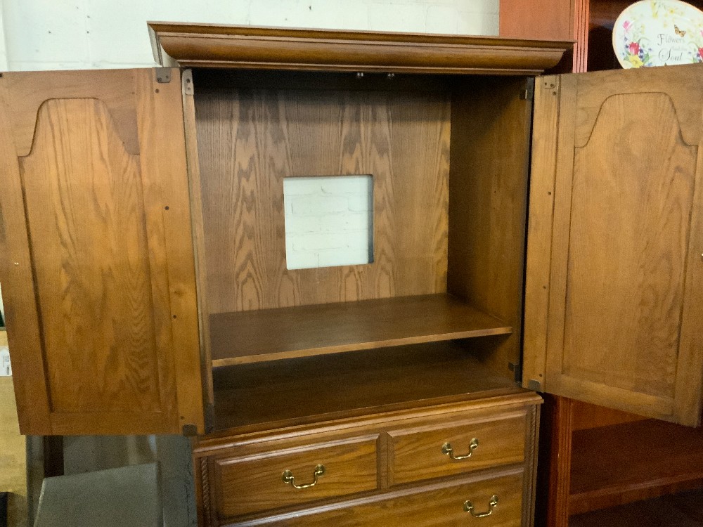 Wood Clothing Armoire