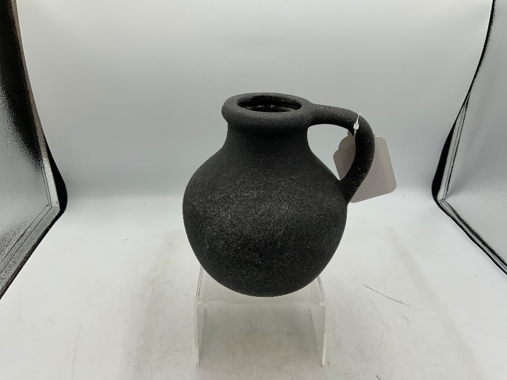 Black Pottery Jug