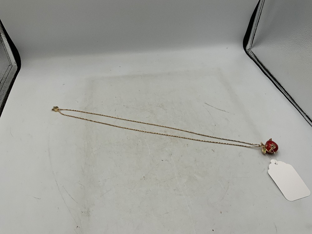 Betsy Johnson Apple Necklace