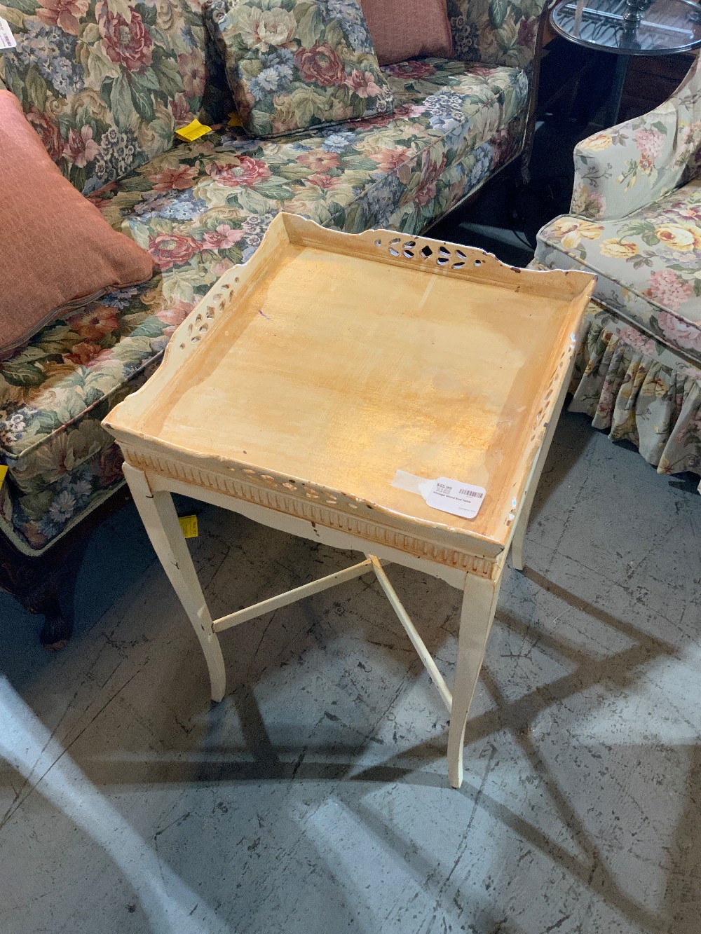 Vintage Wood End Table