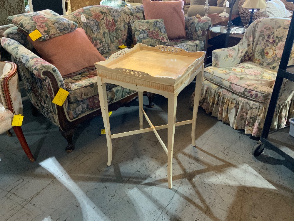 Vintage Wood End Table