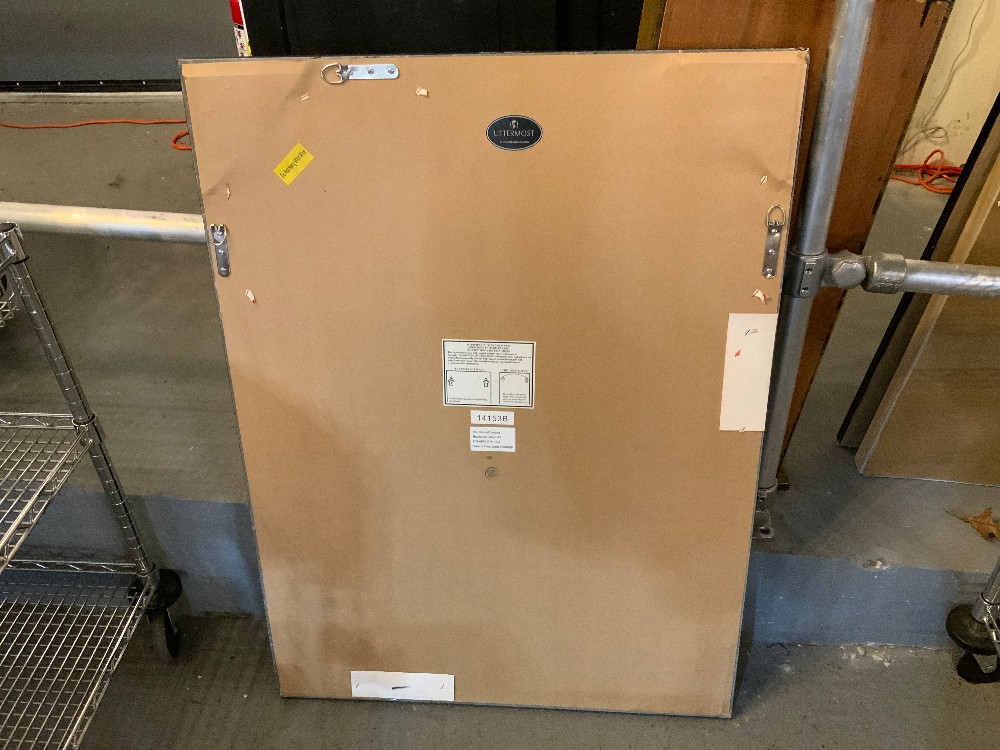 Large Black and Gold Framed Mirror