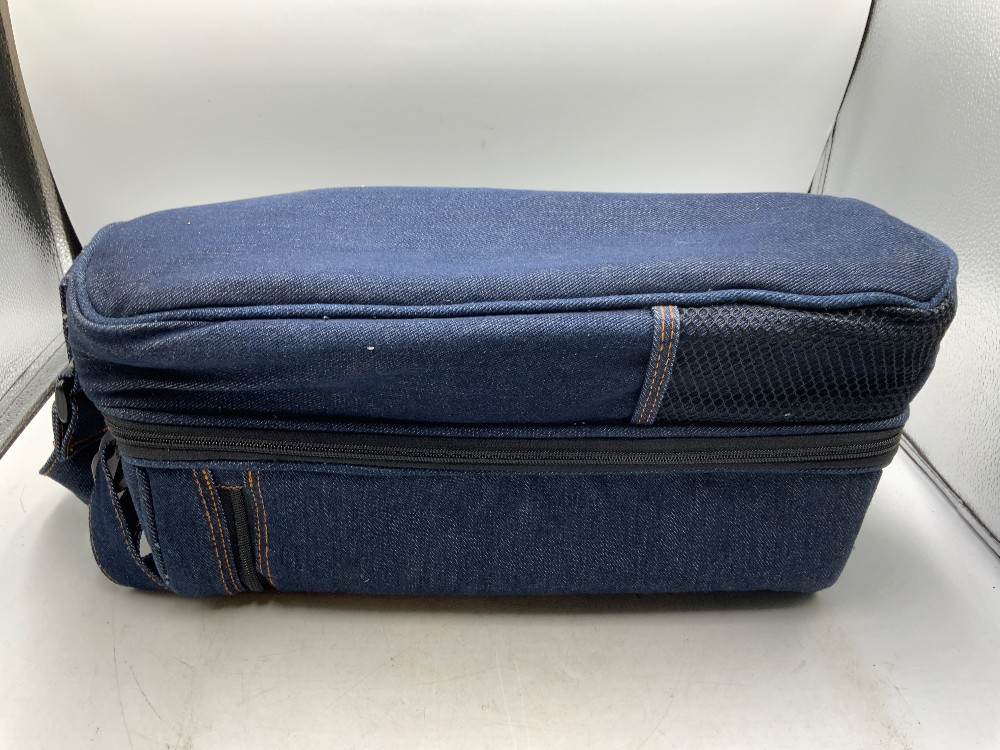 Denim Wine Bottle Carrier