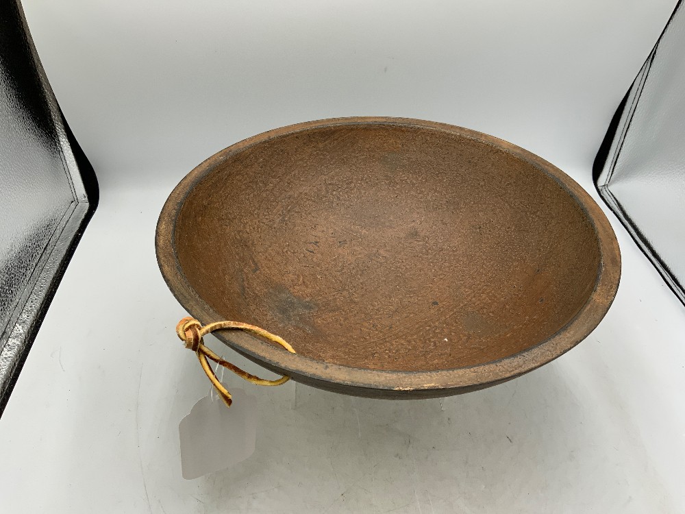 Small Wood American Flag Bowl