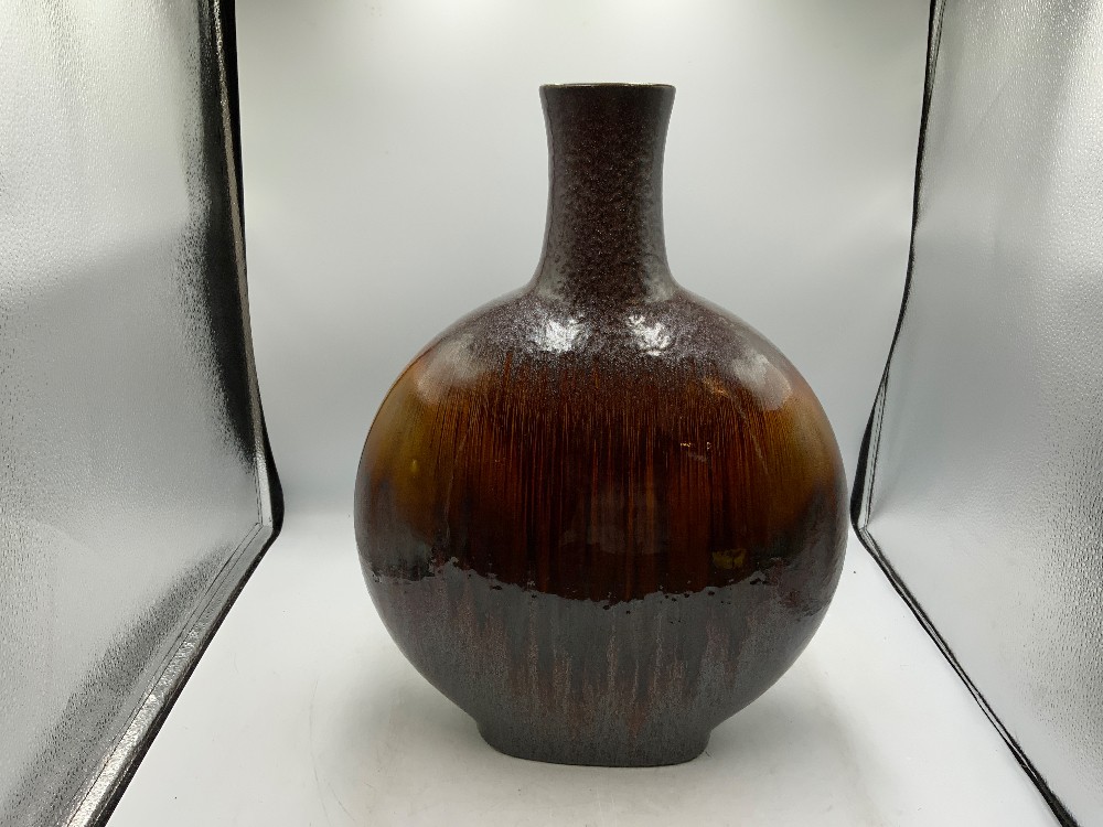 Large Skinny Round Pottery Vase