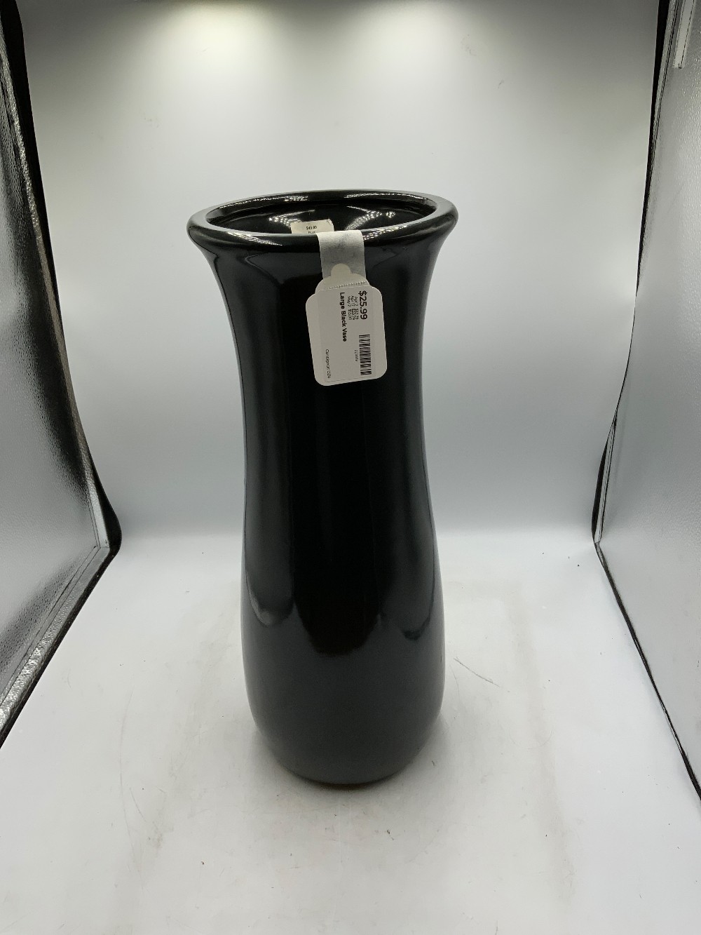 Large Black Vase