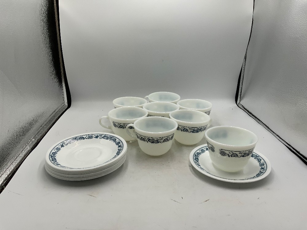 Pyrex/Corningware/Corelle Cup and Saucer 16pc Set