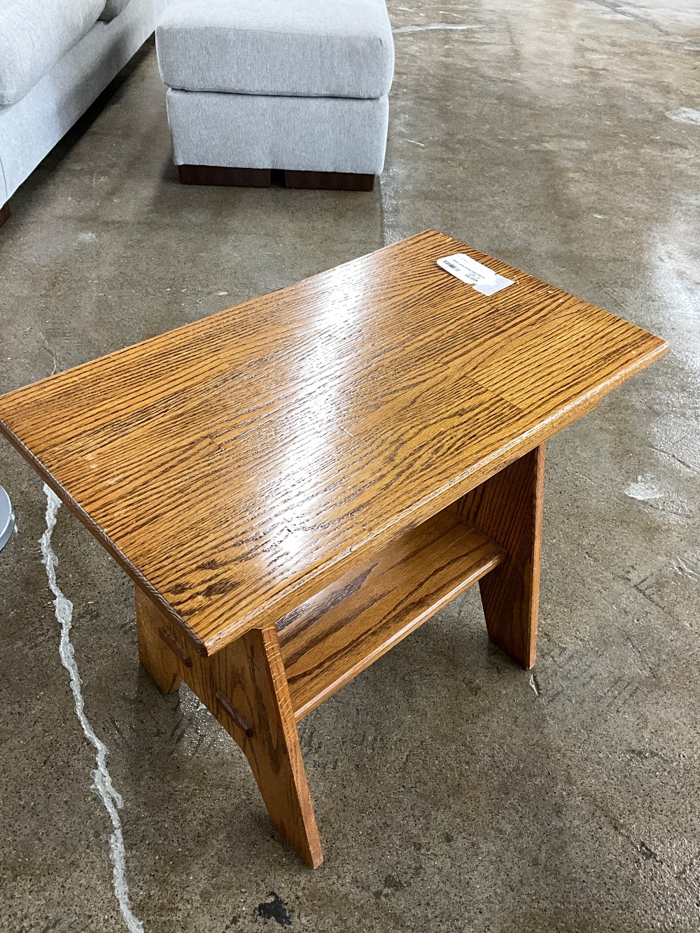 Amish Oak Wood End Table