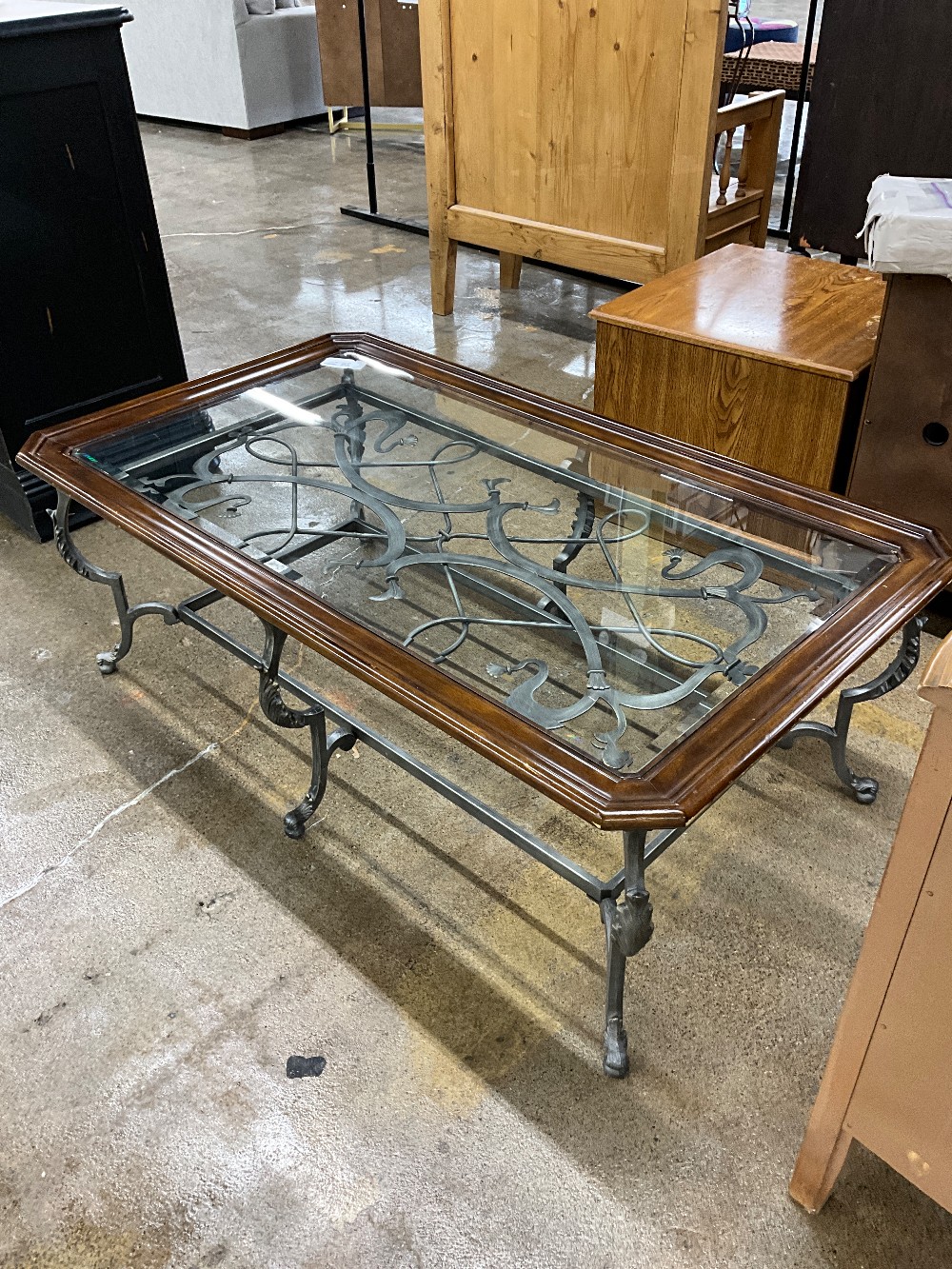 Wood & Iron Coffee Table
